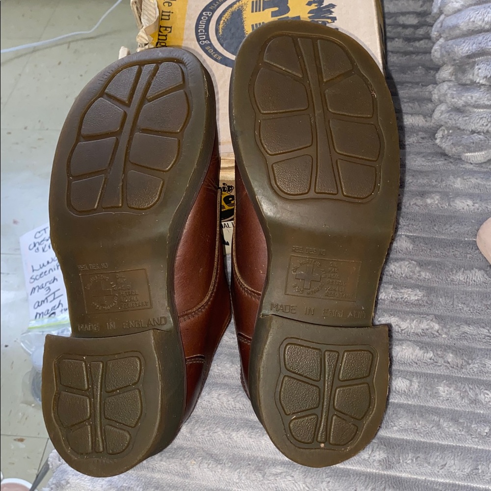 Y2 K DR MARTENS APRONMONK PLATFORM BROWN LEATHER SZ 7 EURO 5 - Picture 6 of 6